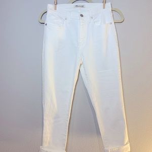 Madewell High Riser Skinny Jean In White